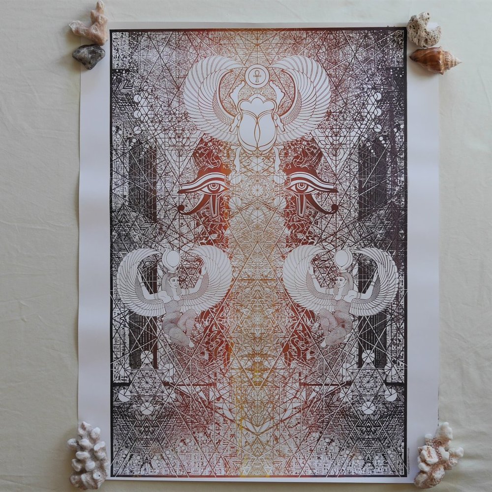 Original Art - Sacred Geometry - Egyptian